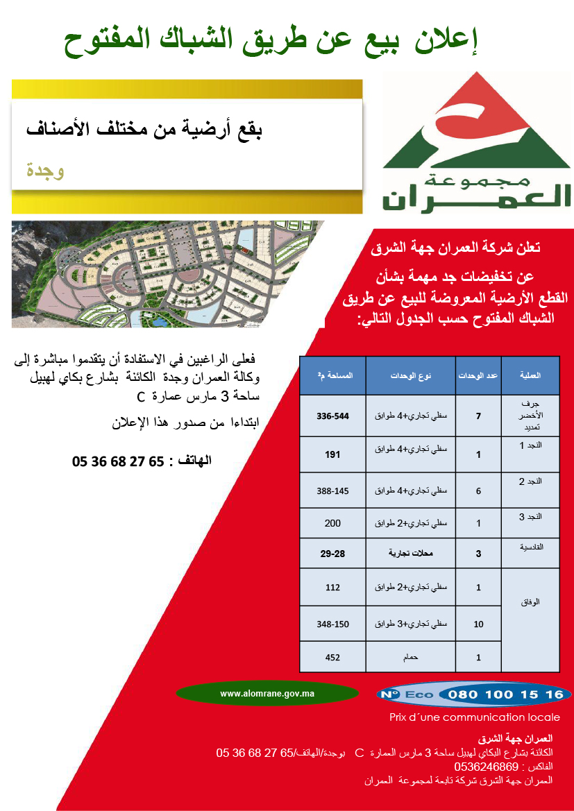 avis à guichet ouvert lots arabes21 - رسبريس - Respress