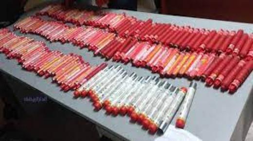 توقيف شخصين متورطين في ترويج الشهب النارية المهربة..