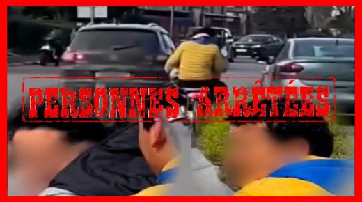 توقيف شخصين متورطين في سرقة حقيبة سيدة بالشارع العام