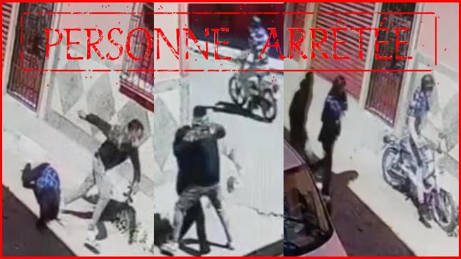 الأمن يعتقل لصّا ظهر في فيديو يعنف سيدة ويسلبها حقيبتها والبحث جارى عن شريكه..