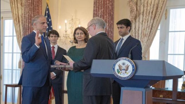 السفير الأمريكي الجديد بالمغرب يٌؤدي اليمين بمقر وزارة الخارجية الأمريكية