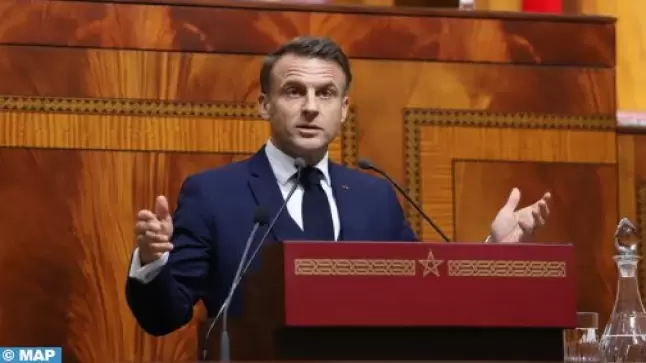 ماكرون يجدد بالرباط التأكيد بقوة على دعم فرنسا لسيادة المغرب على صحرائه..