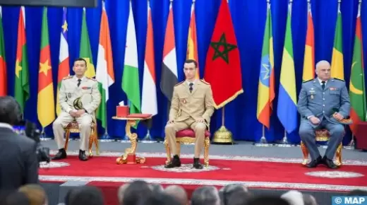 ولي العهد الأمير مولاي الحسن يترأس بالقنيطرة حفل تخرج الفوج الـ23 للسلك العالي للدفاع والفوج الـ57 لسلك الأركان￼