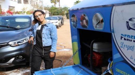 مهن صاعدة | شابة مغربية تختار تحدي البطالة بتنظيف السيارات..