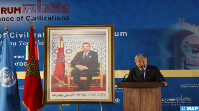 غوتيريش يشيد بالملك محمد السادس”الرائد في الحوار بين الأديان