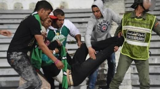 توقيف 55 شخصاً وإصابة 12 شرطيا بجروح في أحداث شغب جرت تزامناً مع مباراة الرجاء ضدّ الفتح￼