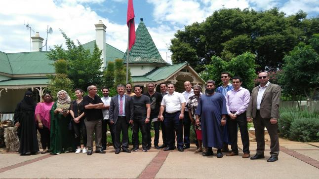 استقبال رائع للوداد من طرف سفارة المملكة المغربية بجنوب افريقيا