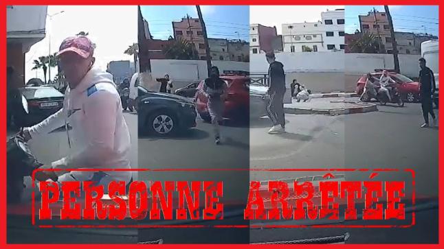 توقيف سارق حقيبة امرأة في الشارع العام..
