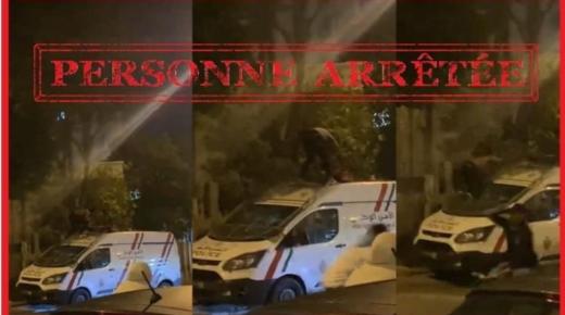 الأمن يكشف تفاصيل توقيف شخص في حالة سكر صعد فوق سيارة للشرطة