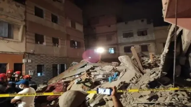 فاس..إنهيار منزل من 6 طوابق يخلف قتلى و مصابين