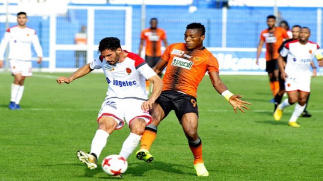 نهضة بركان تتعادل مع الوداد الرياضي البيضاوي فيما مقابلة اتسمت بضياع الفرص