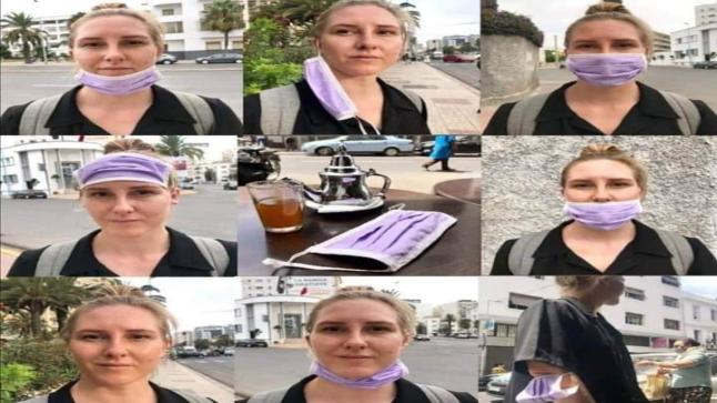 مواطنة ألمانية تسخر من طريقة ارتداء المغاربة للكمامة..