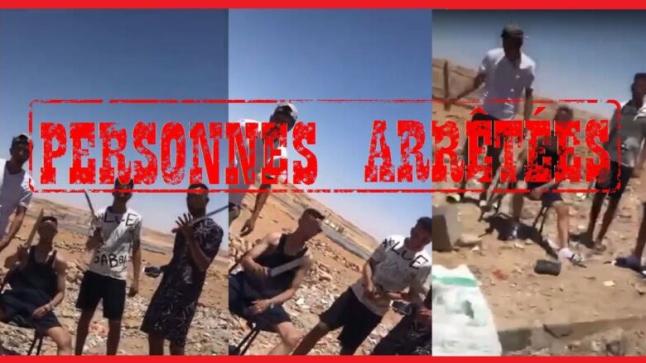 توقيف أربعة أشخاص بعد نشر فيديو يوثق حيازتهم لأسلحة بيضاء