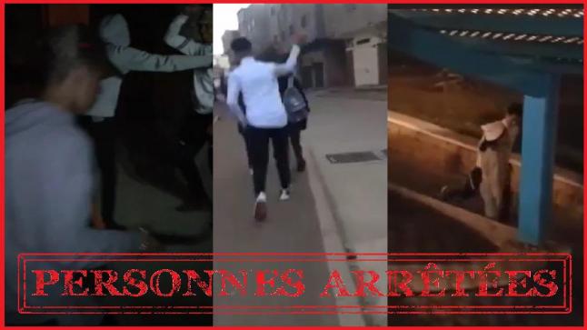 توقيف خمسة قاصرين ظهروا في شريط وهم يحرضون على العنف ضد فتاتين..