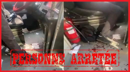 توقيف المعتدي على سائق حافلة للنقل العمومي