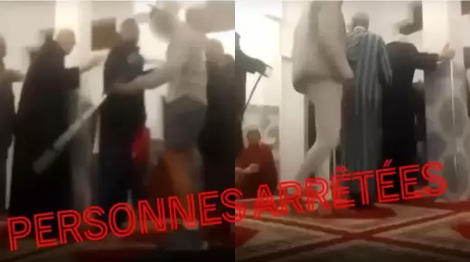 الأمن يتفاعل مع فيديو تبادل العنف داخل مسجد..