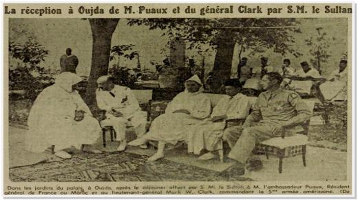 عندما زار سلطان المغرب وجدة بعد الانزال الامريكي ولقاء أنفا ..