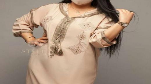 في زمن كورونا.. جلابة نسائية مغربية بكمامة واقية..