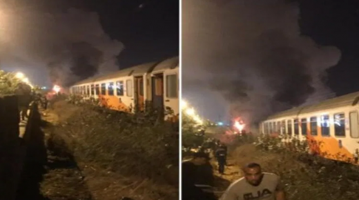 اندلاع حريق بمرحاض إحدى عربات القطار يزرع الرعب في قلوب المسافرين