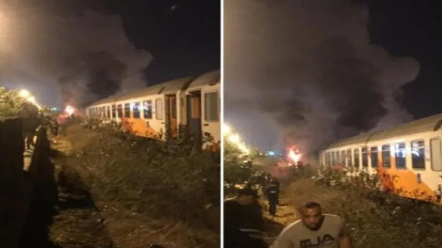 اندلاع حريق بمرحاض إحدى عربات القطار يزرع الرعب في قلوب المسافرين