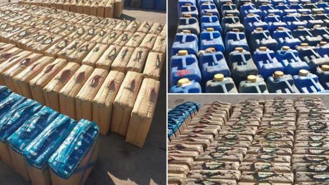 صيد ثمين ..إجهاض محاولة لتهريب 4 أطنان و603 كيلوغراما من مخدر الشيرا