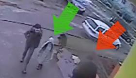 شاهد”فيديو” مُثير لطفلة تنجو بأعجوبة من شخص مهووس بالإغتصاب