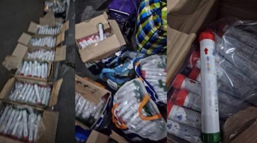 إحباط محاولة إدخال شحنة من الشهب النارية ومعدات طبية وصيدلانية نحو المغرب￼