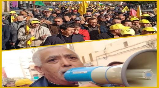 وجدة تحتضن مسيرة جهوية حاشدة لنقابة الكونفدرالية الديمقراطية للشغل..