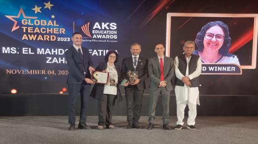 مغربيان يتوّجان بجائزة أفضل مدرّس في العالم لسنة 2023 بنيودلهي..