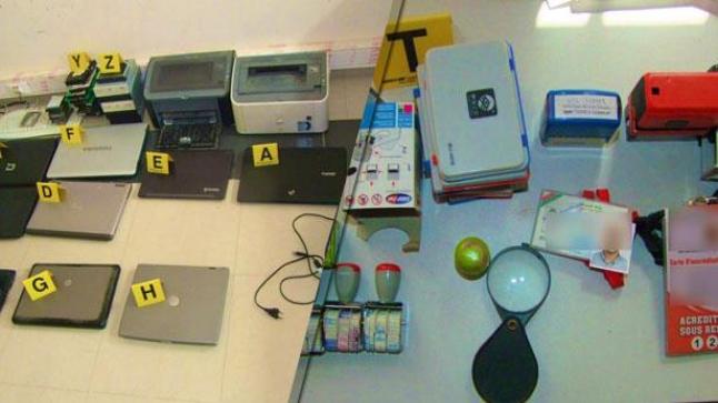 تفكيك شبكة إجرامية خطيرة متخصصة في تزوير الوثائق الإدارية والسندات البنكية ببركان