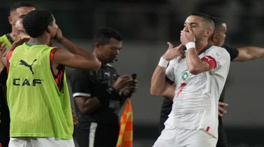 الفريق الوطني المغربي يهزم زامبيا ويواجه جنوب أفريقيا في الدور المقبل￼