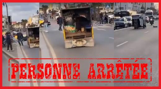 اعتقال سائق “تريبورتور” حاول دهس شرطي￼