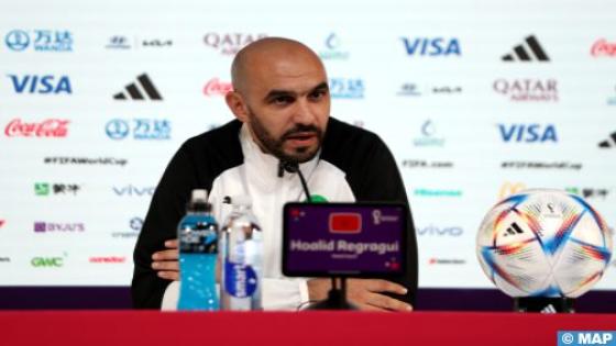 كأس العالم قطر 2022 .. المنتخب المغربي يخوض مباراة إسبانيا بنفس الحماس وإرادة تأكيد النتائج الايجابية (وليد الركراكي￼￼￼￼ ) 