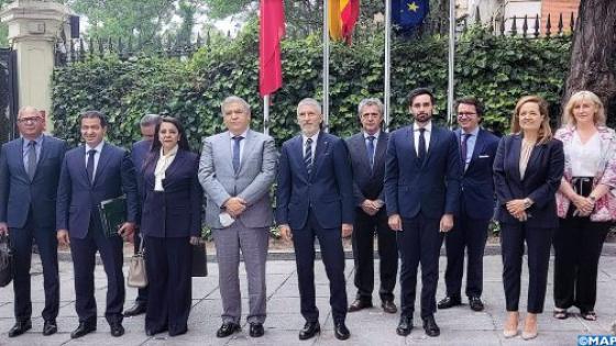 مدريد .. لفتيت يعقد اجتماع عمل مع نظيره الإسباني..